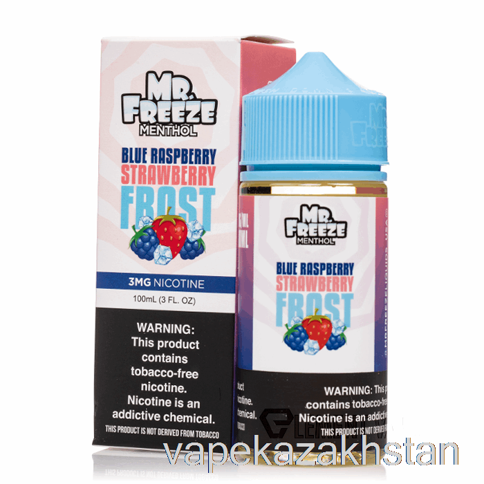 Vape Kazakhstan Blue Razz Strawberry Frost - Mr Freeze - 100mL 6mg